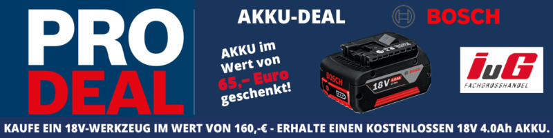 IuG und Bosch Akku-Deal